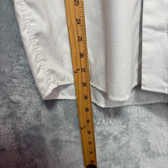 Eton Slim Fit Dress Shirt Mens 15 38 100% Cotton Micro Grid Check Business - Picture 12 of 13